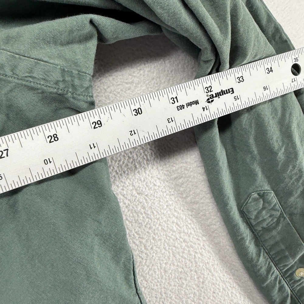 Ralph Lauren Button Down Shirt Mens 2XB 2XL Big Tall Green Oxford OCBD Thick - Picture 5 of 10
